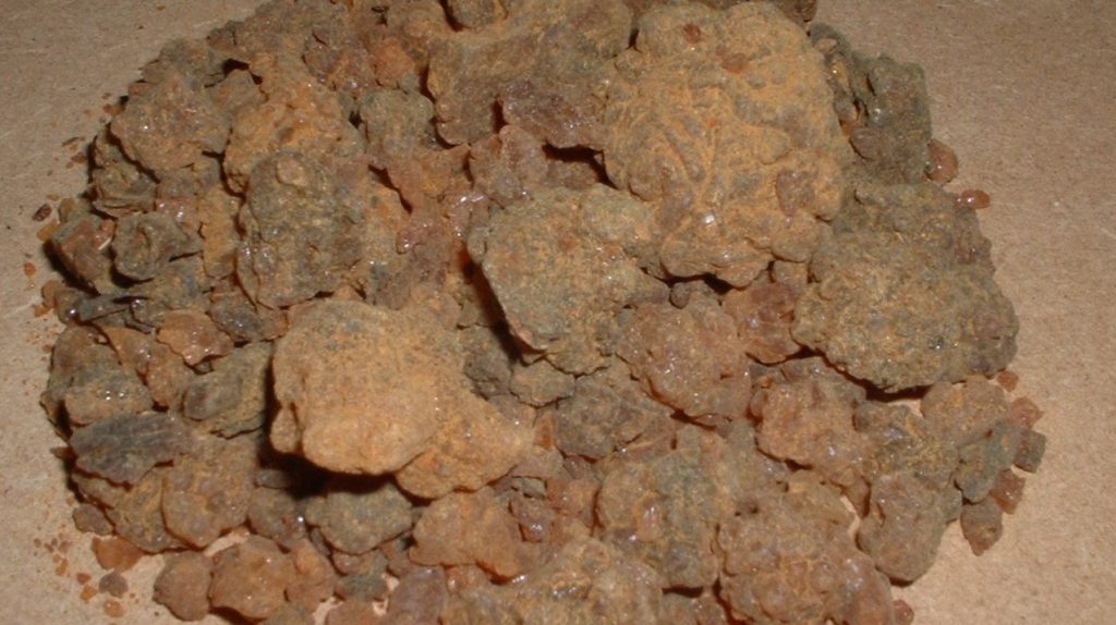 Myrrh (Commiphora spp.) resin